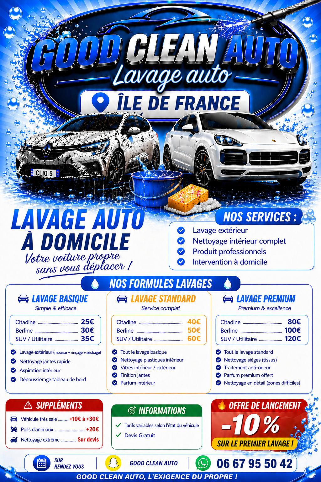 Nettoyage Auto a Domicile